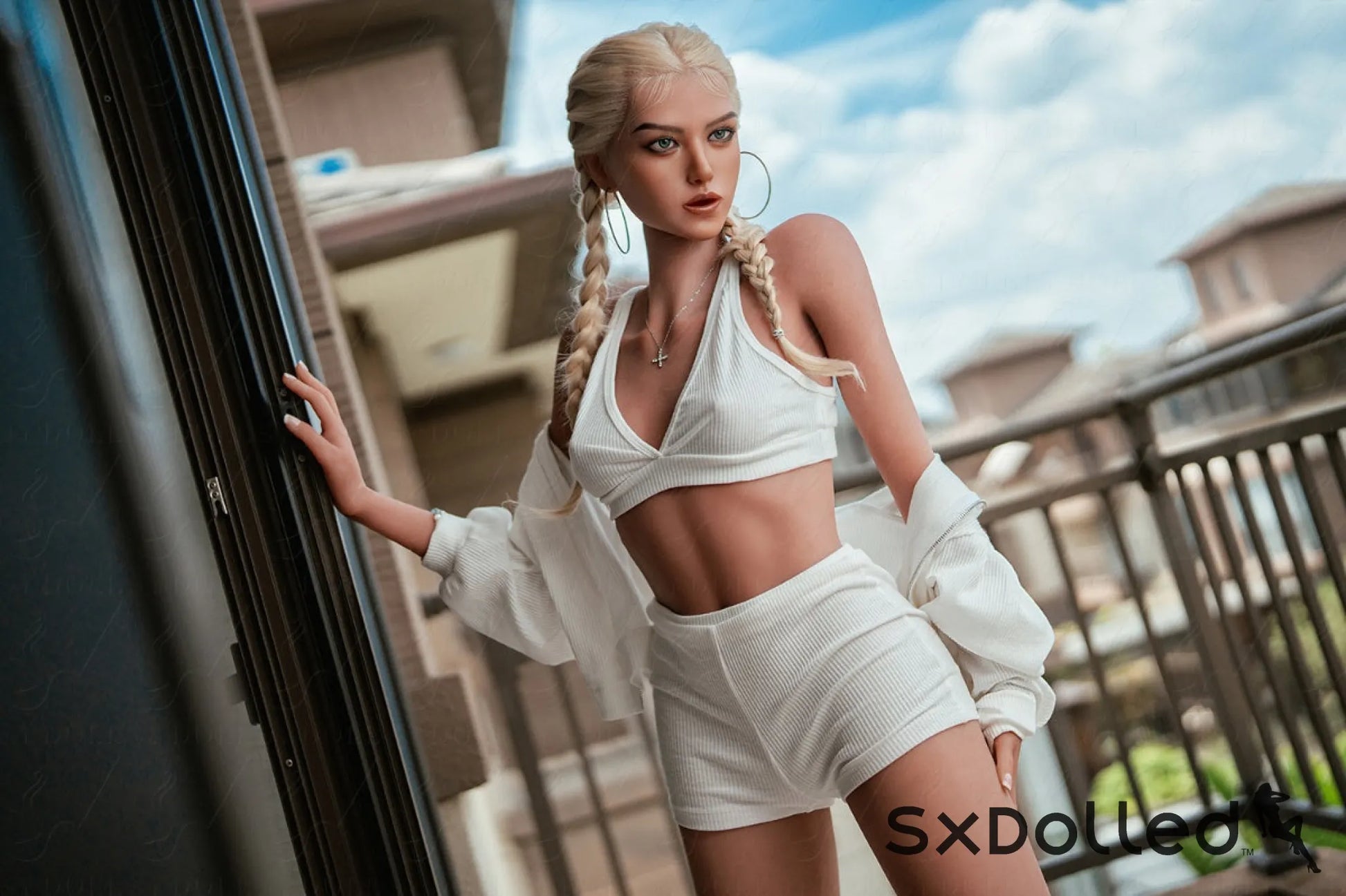 Sabine A (B-Cup) (160cm) | Tan Blonde Caucasian Sex Doll | SY Doll B-Cup / 160cm / Blonde Sex Doll