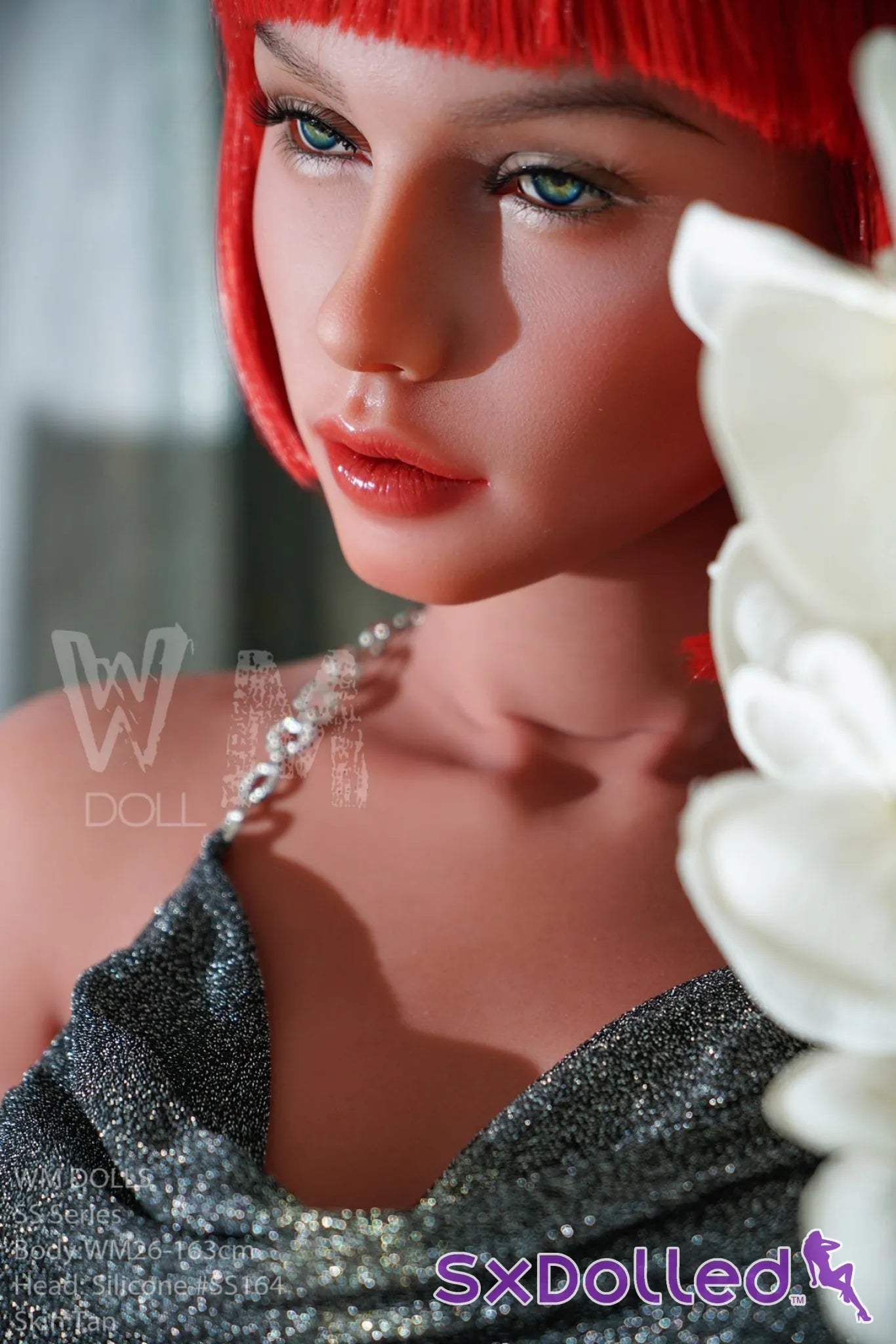 Safiya (G-Cup) (163cm) | Tanned Short Red Hair Sex Doll | WM Doll G-Cup / 163cm / Red Sex Doll
