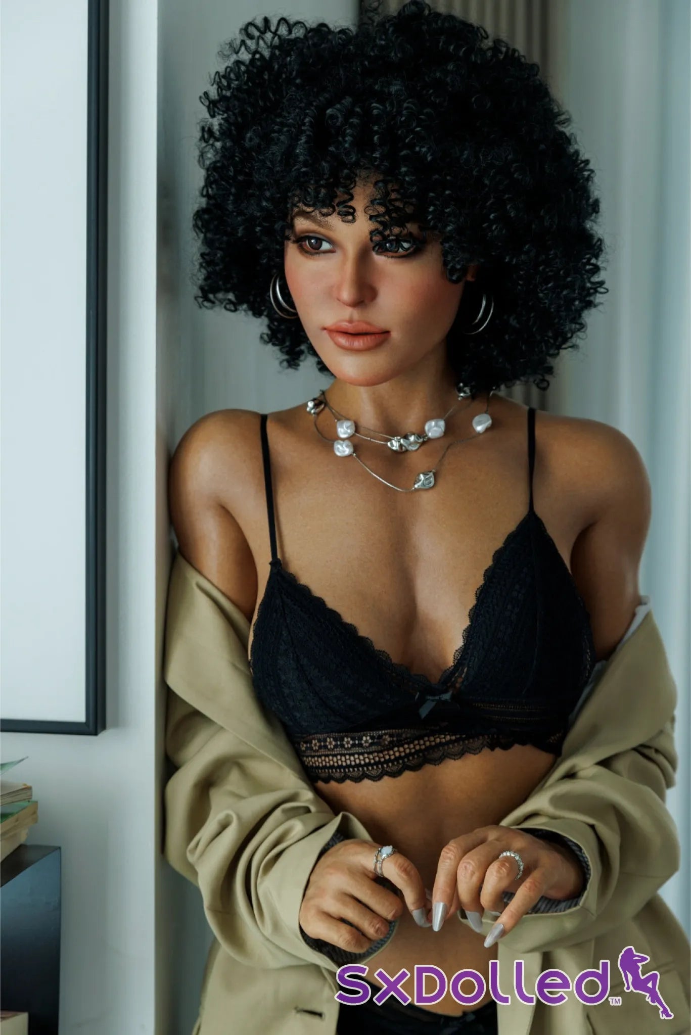 Selena D (C-Cup) (169cm) | Black Afro Tanned Sex Doll | IDODOLL - C-Cup / 169cm / Black - Sex Doll