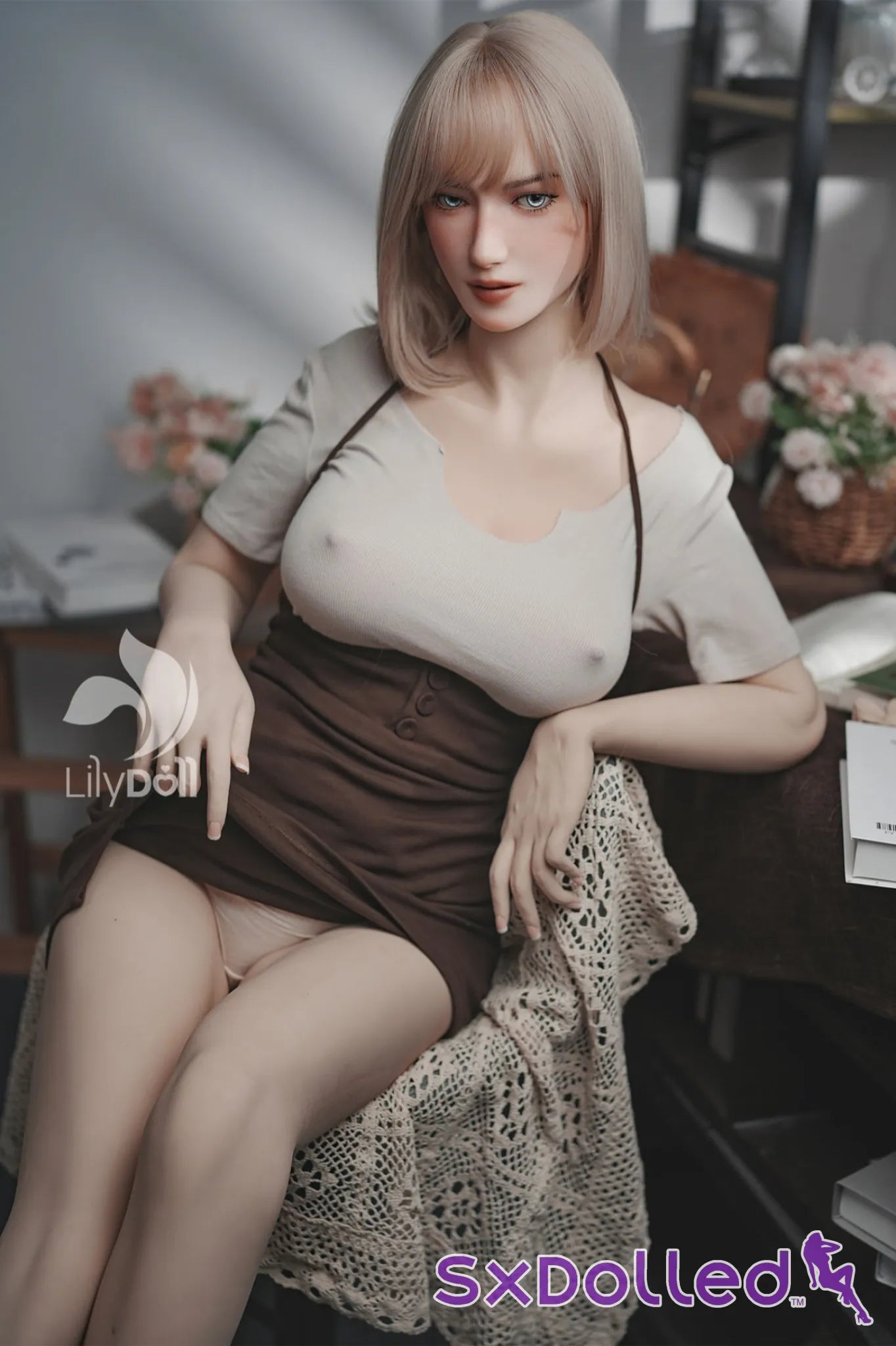 Selene B (F-Cup) (168cm) | Short Blonde Hair Sex Doll | Lily Doll F-Cup / 168cm / Blonde Sex Doll