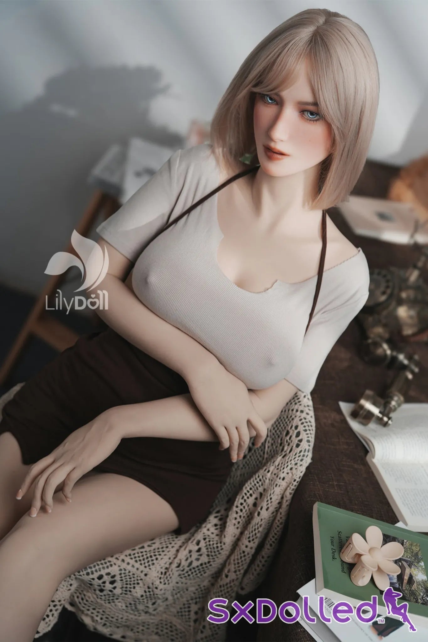Selene B (F-Cup) (168cm) | Short Blonde Hair Sex Doll | Lily Doll F-Cup / 168cm / Blonde Sex Doll