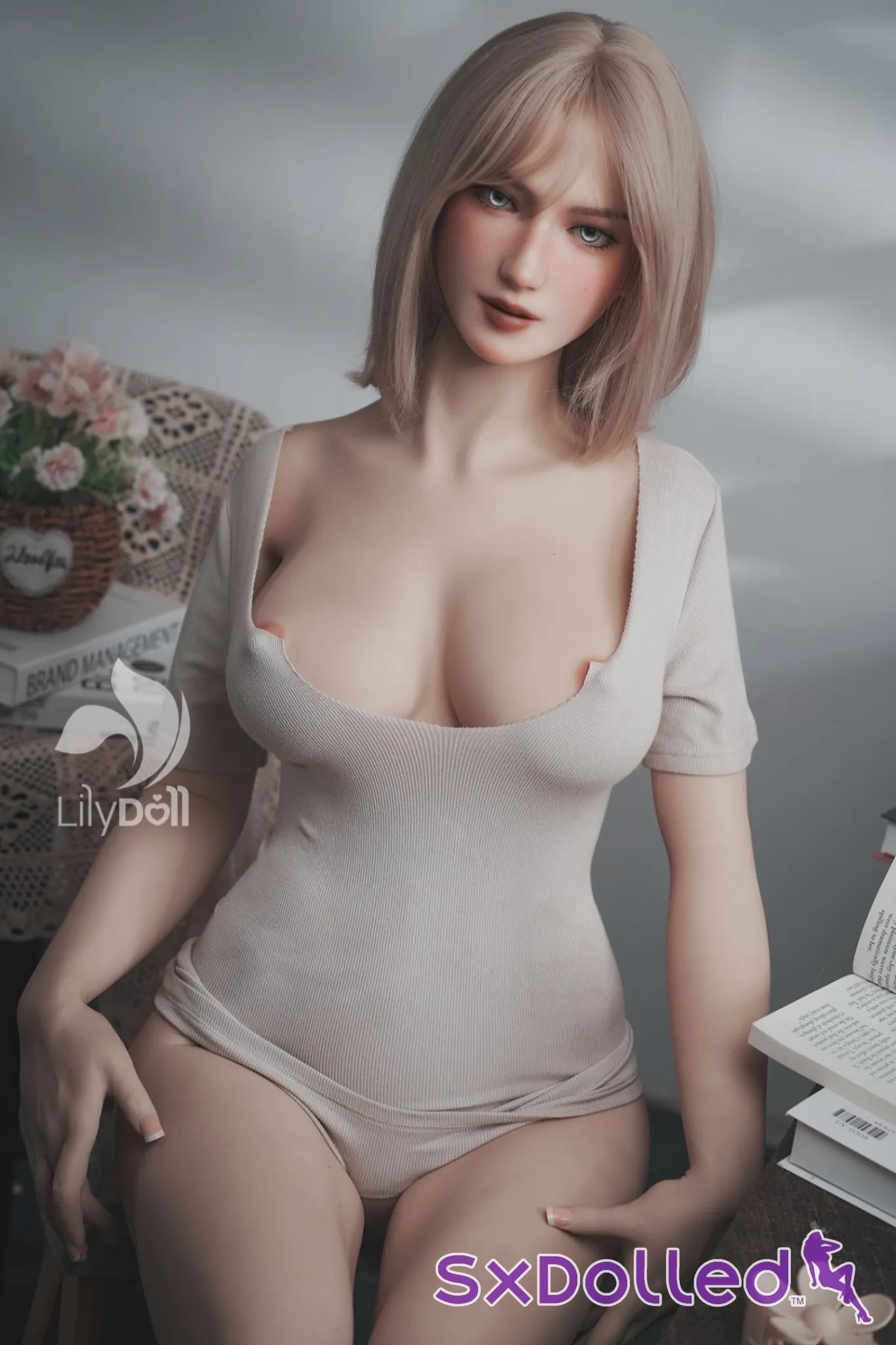 Selene B (F-Cup) (168cm) | Short Blonde Hair Sex Doll | Lily Doll F-Cup / 168cm / Blonde Sex Doll