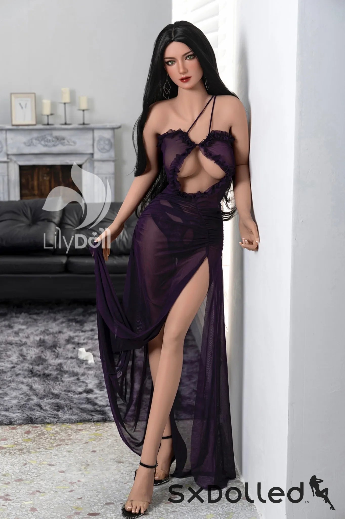 Selene D (D-Cup) (158cm) | Slim Pear Latina Sex Doll | Lily Doll D-Cup / 158cm / Black Sex Doll
