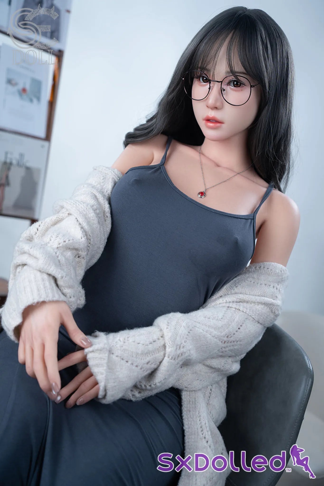 Sena.A A (C-Cup) (160cm) | Asian Receptionist Sex Doll | SE Doll - C-Cup / 160cm / Black - Sex Doll