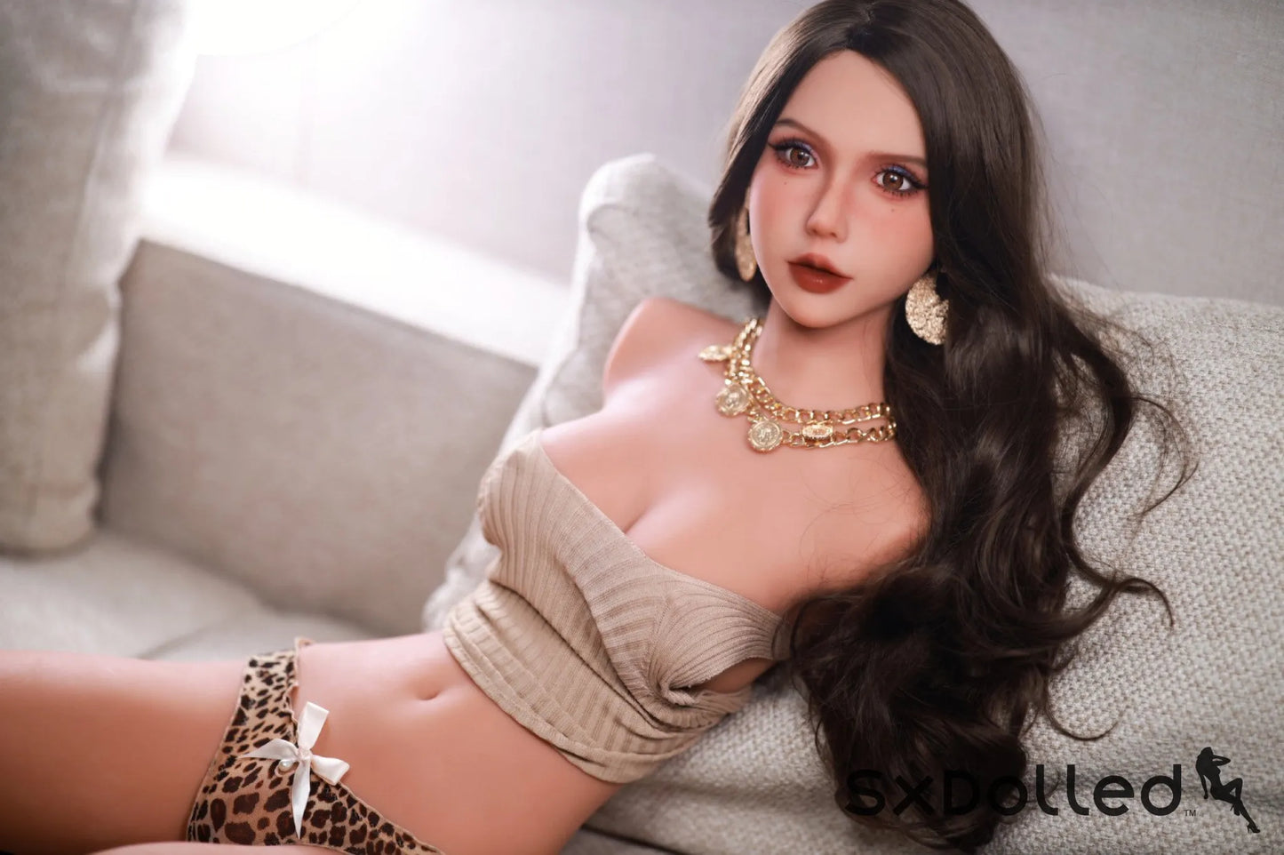 Senara (E-Cup) (93cm) | Latina Freckled Sex Doll Torso | Fire Doll E-Cup / 93cm / Brunette Sex Doll