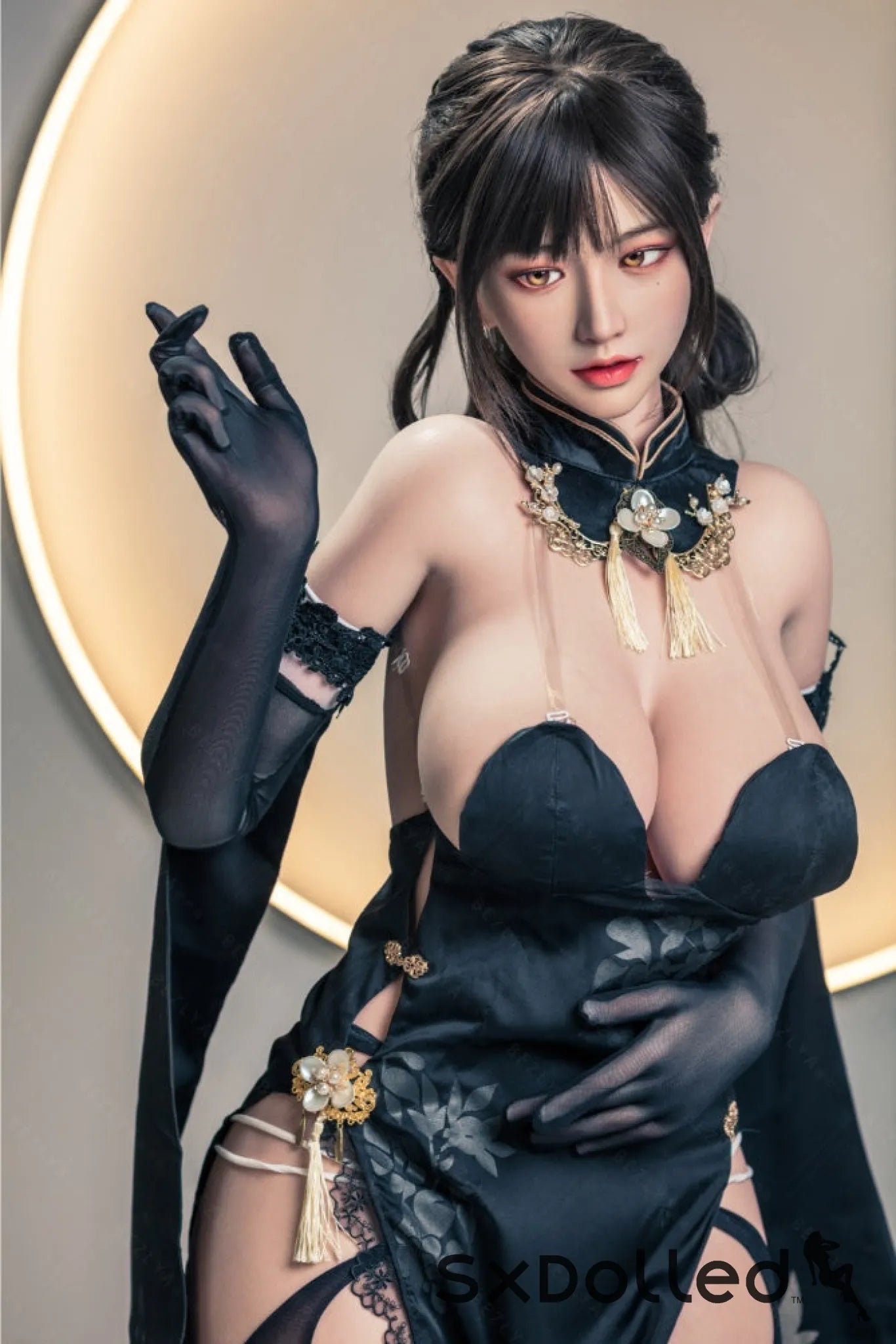 Shizuka (K-Cup) (155cm) | Sex Doll K-Cup / 155cm / Black Sex Doll