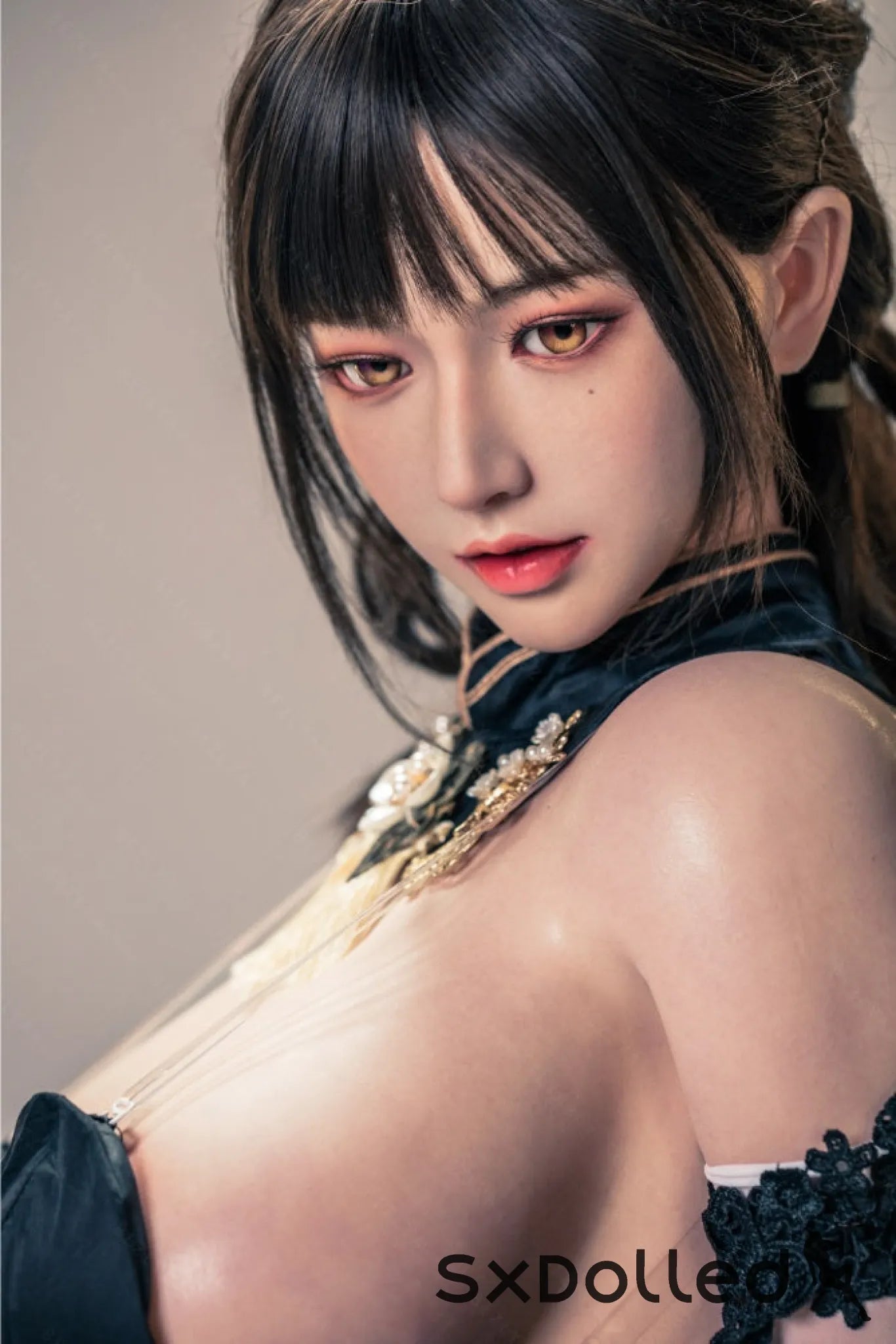 Shizuka (K-Cup) (155cm) | Sex Doll K-Cup / 155cm / Black Sex Doll