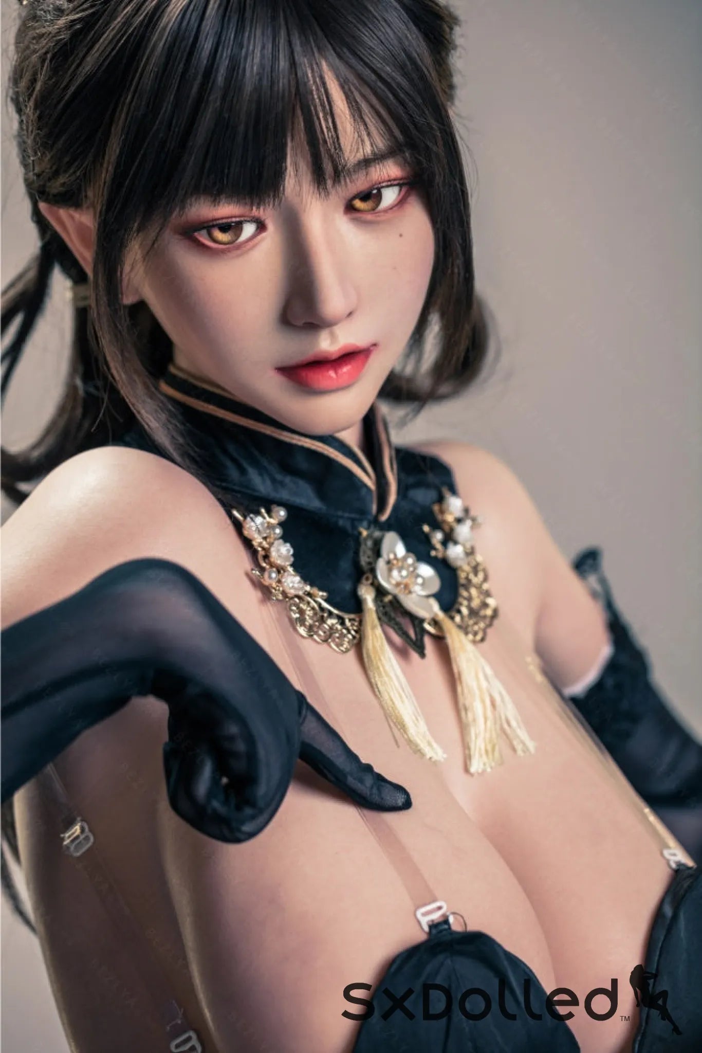 Shizuka (K-Cup) (155cm) | Sex Doll K-Cup / 155cm / Black Sex Doll