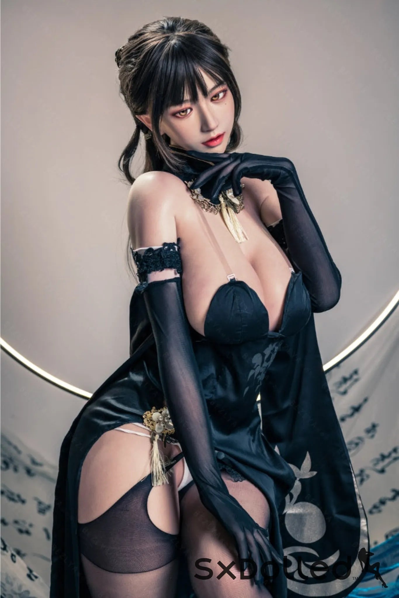 Shizuka (K-Cup) (155cm) | Sex Doll K-Cup / 155cm / Black Sex Doll