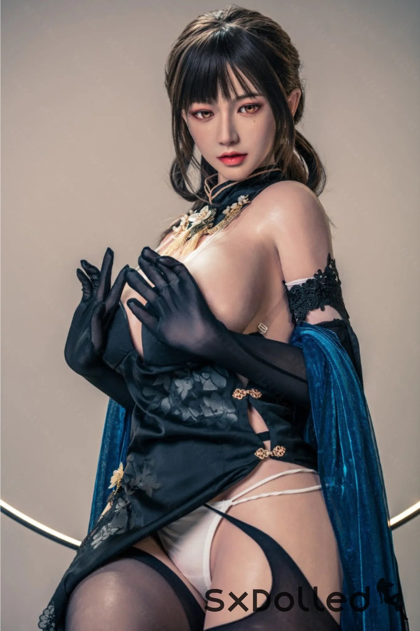 Shizuka (K-Cup) (155cm) | Sex Doll K-Cup / 155cm / Black Sex Doll