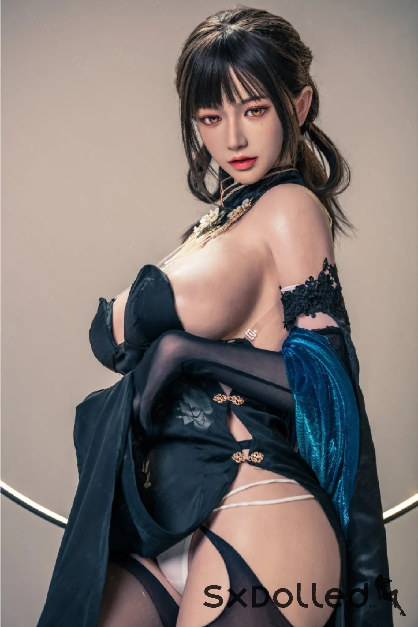 Shizuka (K-Cup) (155cm) | Sex Doll K-Cup / 155cm / Black Sex Doll