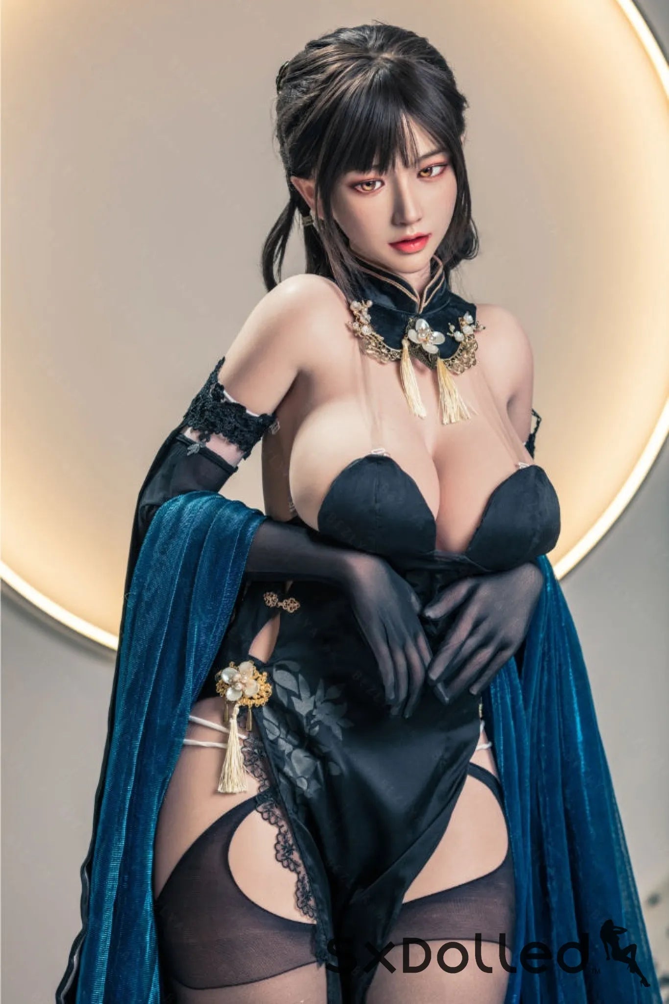 Shizuka (K-Cup) (155cm) | Sex Doll K-Cup / 155cm / Black Sex Doll