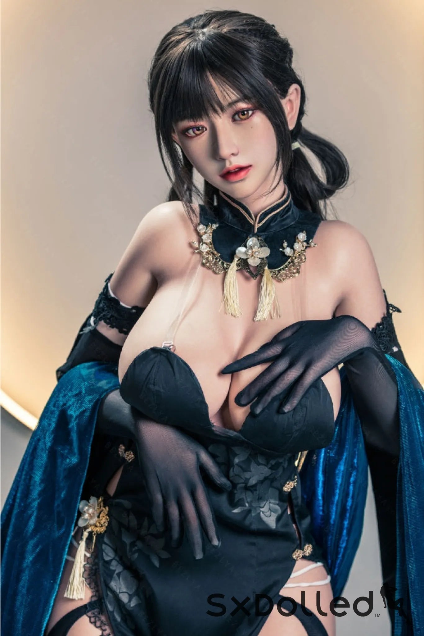 Shizuka (K-Cup) (155cm) | Sex Doll K-Cup / 155cm / Black Sex Doll