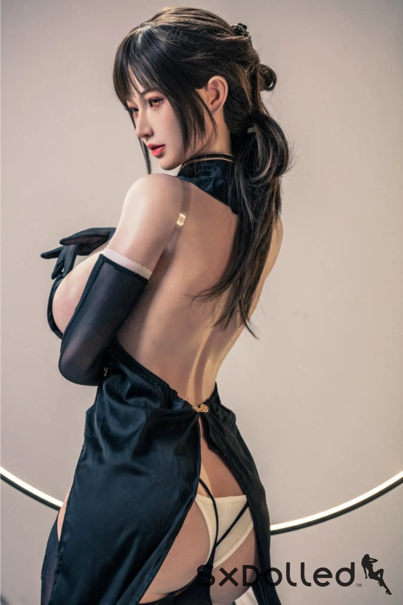 Shizuka (K-Cup) (155cm) | Sex Doll K-Cup / 155cm / Black Sex Doll