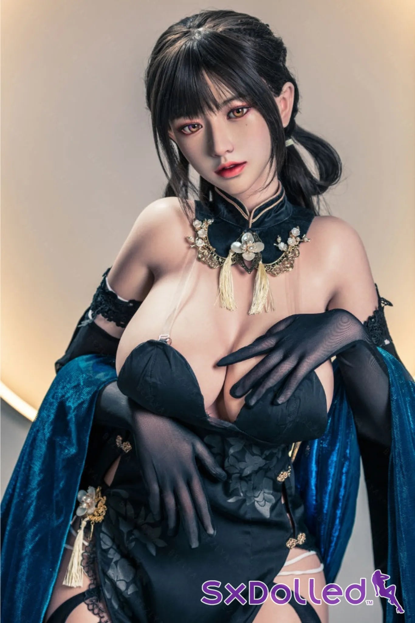 Shizuka (K-Cup) (155cm) | Sex Doll K-Cup / 155cm / Black Sex Doll