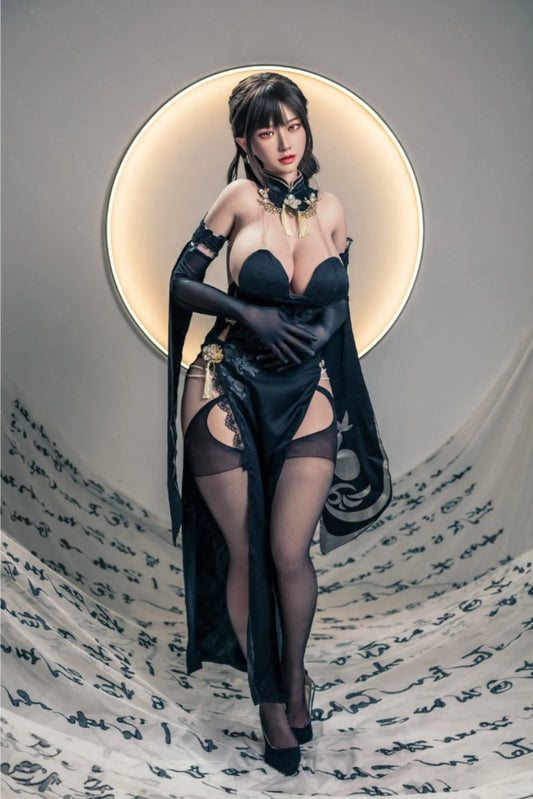 Shizuka (K-Cup) (155cm) | Sex Doll K-Cup / 155cm / Black Sex Doll