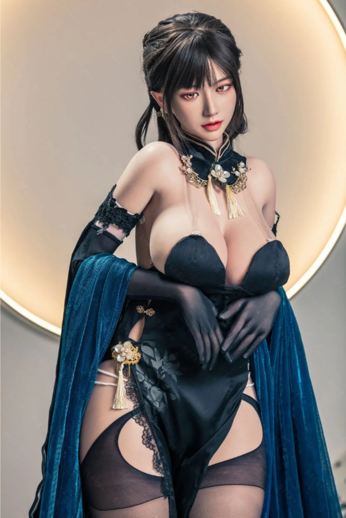 Shizuka (K-Cup) (155cm) | Sex Doll K-Cup / 155cm / Black Sex Doll