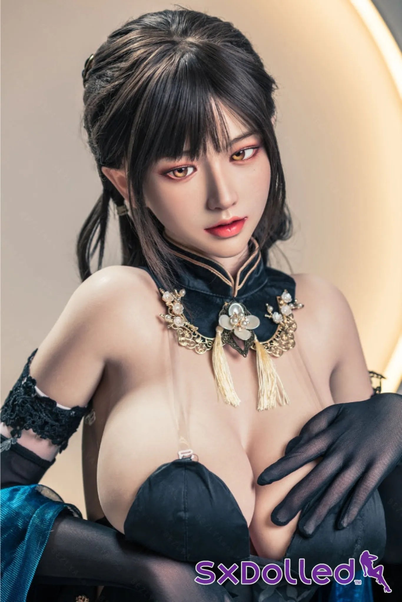Shizuka (K-Cup) (155cm) | Sex Doll K-Cup / 155cm / Black Sex Doll