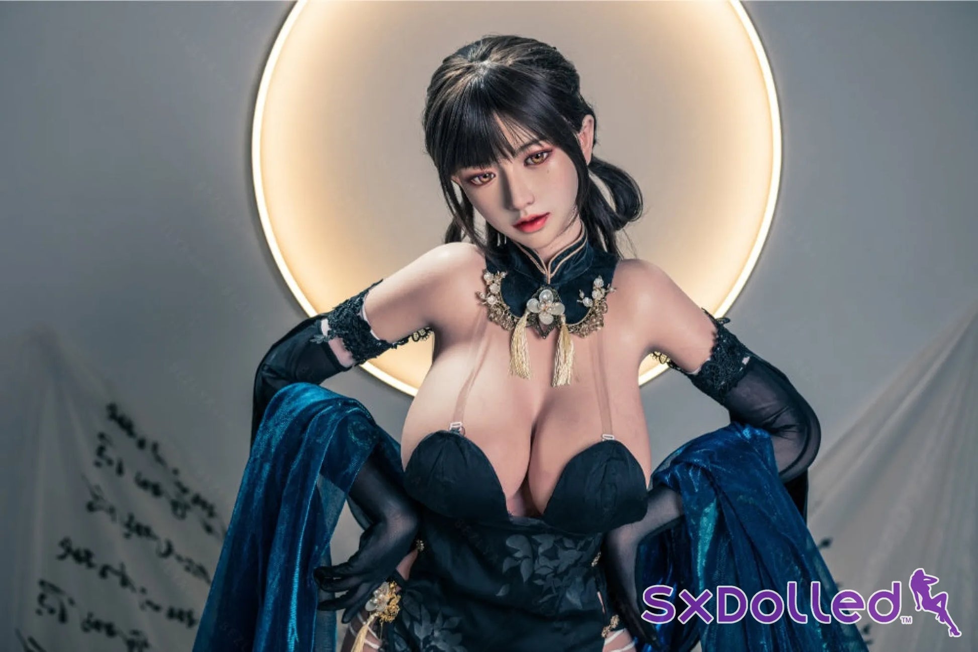 Shizuka (K-Cup) (155cm) | Sex Doll K-Cup / 155cm / Black Sex Doll