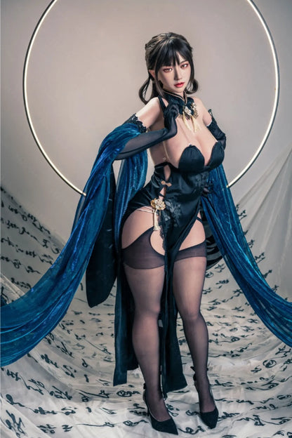 Shizuka (K-Cup) (155cm) | Sex Doll K-Cup / 155cm / Black Sex Doll
