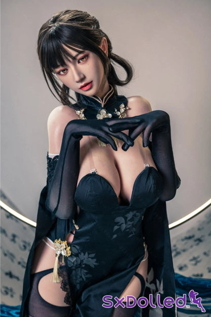Shizuka (K-Cup) (155cm) | Sex Doll K-Cup / 155cm / Black Sex Doll