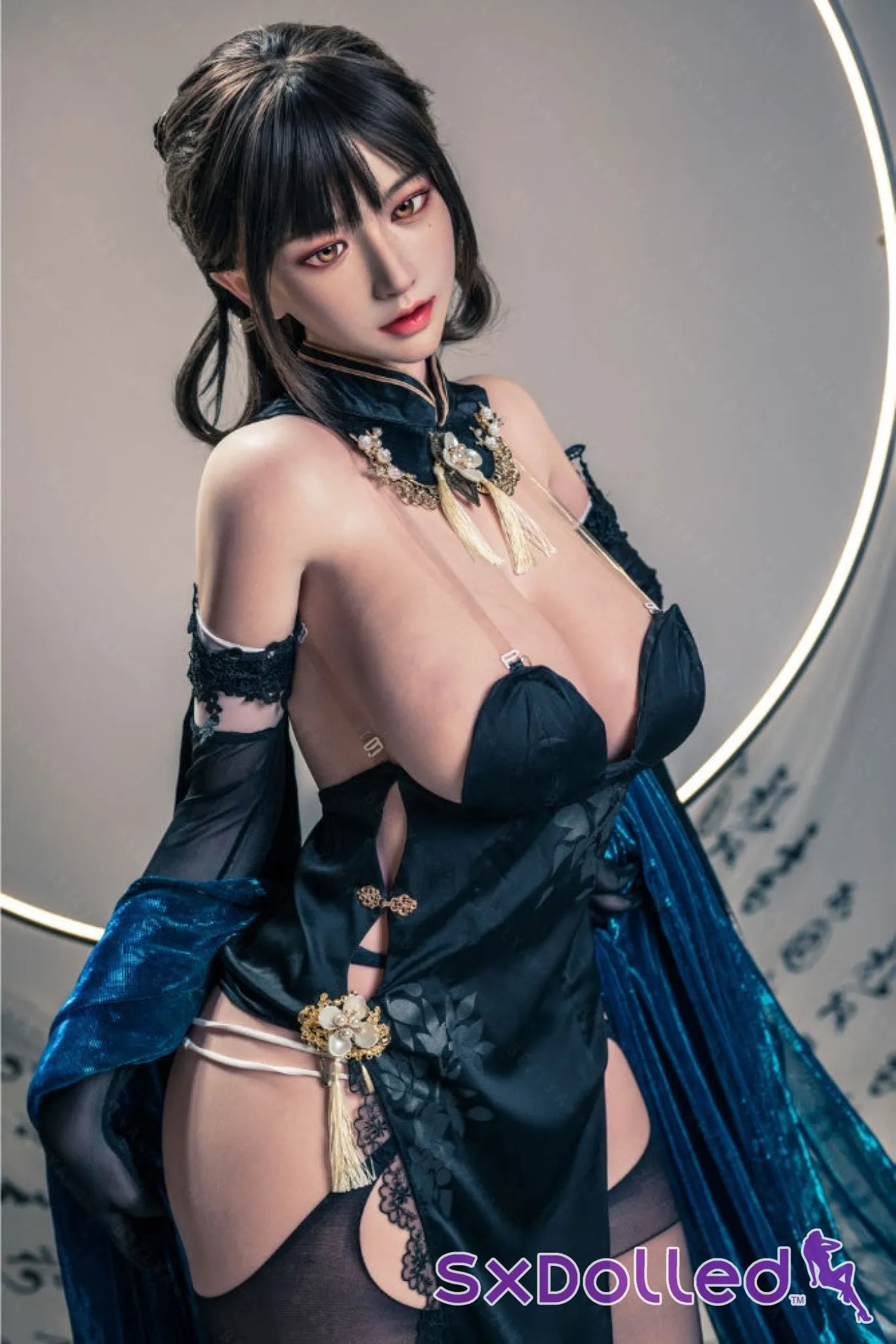 Shizuka (K-Cup) (155cm) | Sex Doll K-Cup / 155cm / Black Sex Doll