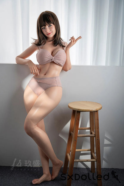 Sienna B (E-Cup) (152cm) | Happy Caucasian Sex Doll | Jiusheng Doll E-Cup / 152cm / Brunette Sex Doll