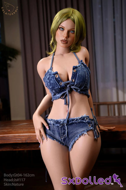 Sienna G (G-Cup) (162cm) | Green Haired Lingerie Sex Doll | Galatea Doll - G-Cup / 162cm / Green - Sex Doll