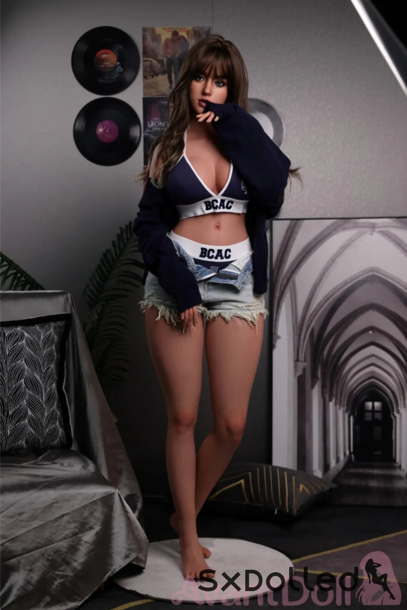 Sophia (F-Cup) (165cm) | Tanned American Sex Doll | Avant Doll F-Cup / 165cm / Brunette Sex Doll