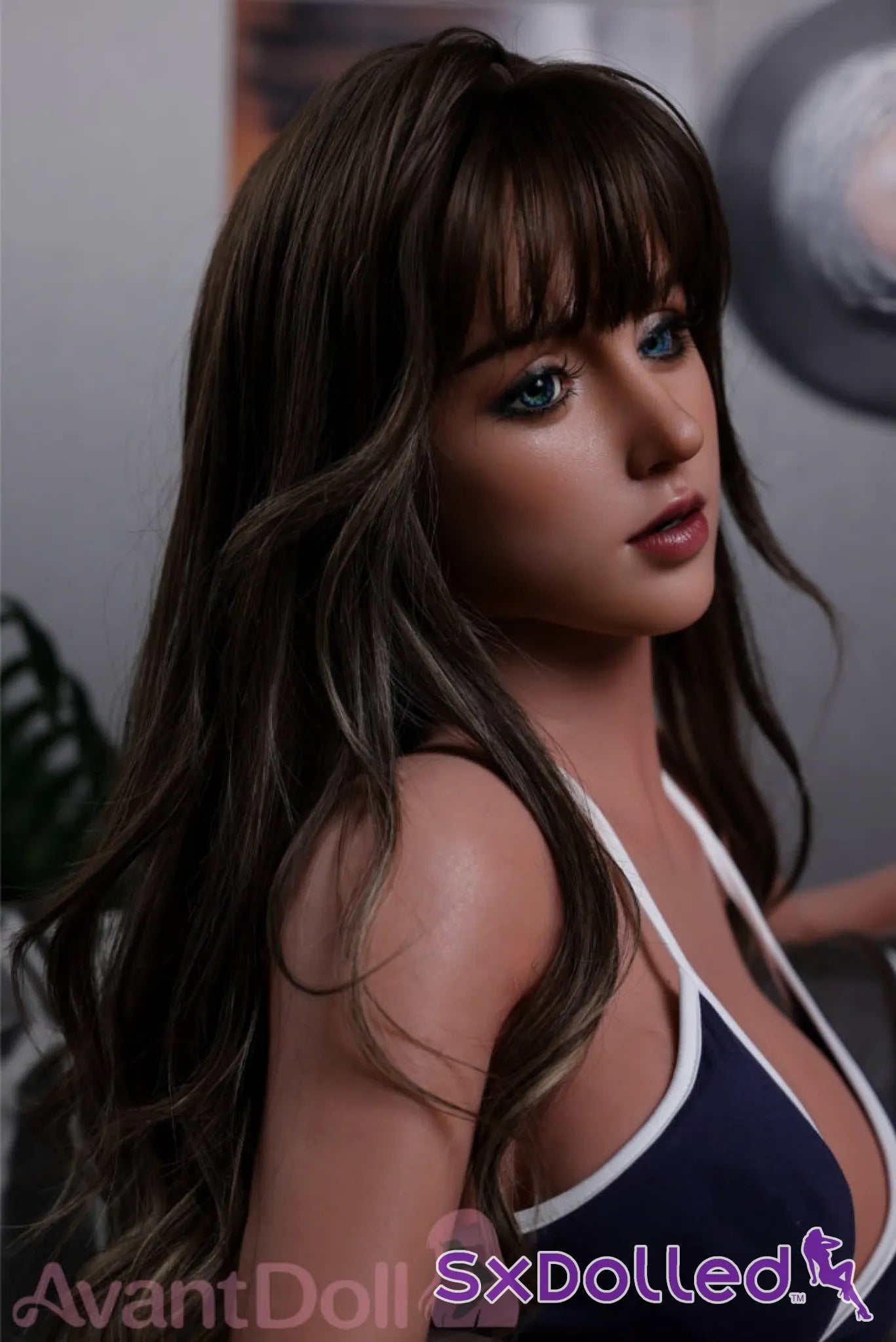 Sophia (F-Cup) (165cm) | Tanned American Sex Doll | Avant Doll F-Cup / 165cm / Brunette Sex Doll