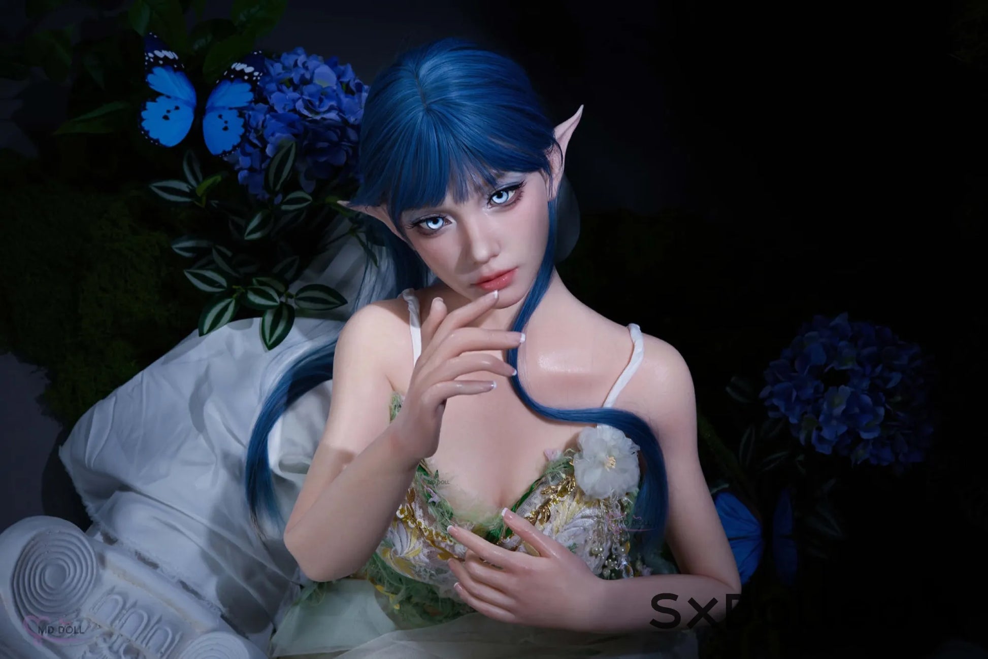 Sophiah A (G-Cup) (150cm) | Aqua Nature Elf Sex Doll | MD Doll G-Cup / 150cm / Blue Sex Doll