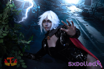 Storm A (E-Cup) (158cm) | White Haired Cosplay Sex Doll | Top Fire Doll - E-Cup / 158cm / White - Sex Doll