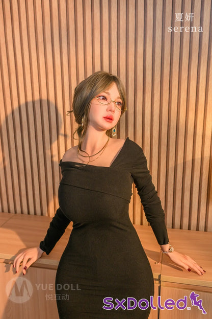 Summer (I-Cup) (158cm) | Brunette Black Dress Sex Doll | Yue Doll - I-Cup / 158cm / Brunette - Sex Doll