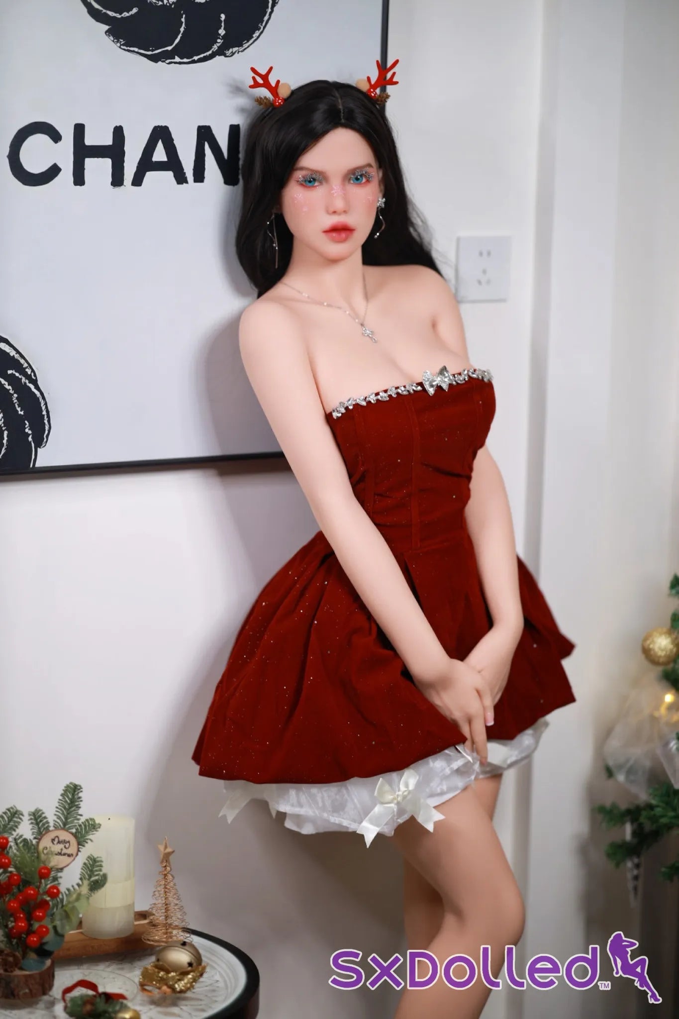 Tabitha A (C-Cup) (166cm) | Christmas Edition Sex Doll | Fire Doll C-Cup / 166cm / Black Sex Doll