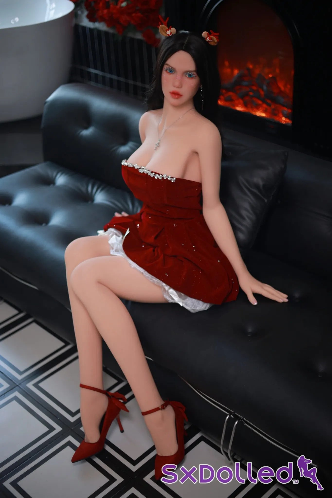 Tabitha A (C-Cup) (166cm) | Christmas Edition Sex Doll | Fire Doll C-Cup / 166cm / Black Sex Doll
