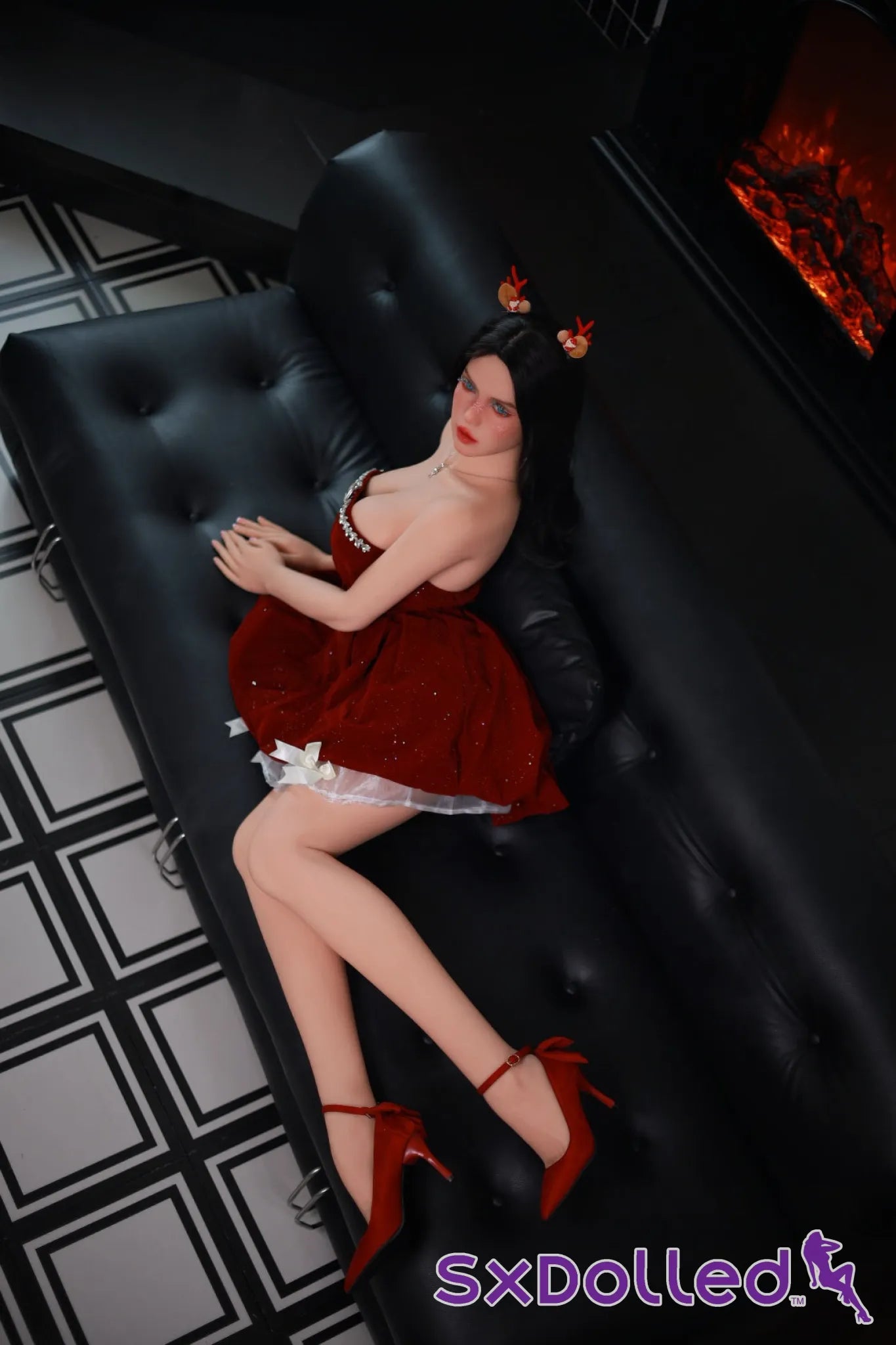 Tabitha A (C-Cup) (166cm) | Christmas Edition Sex Doll | Fire Doll C-Cup / 166cm / Black Sex Doll