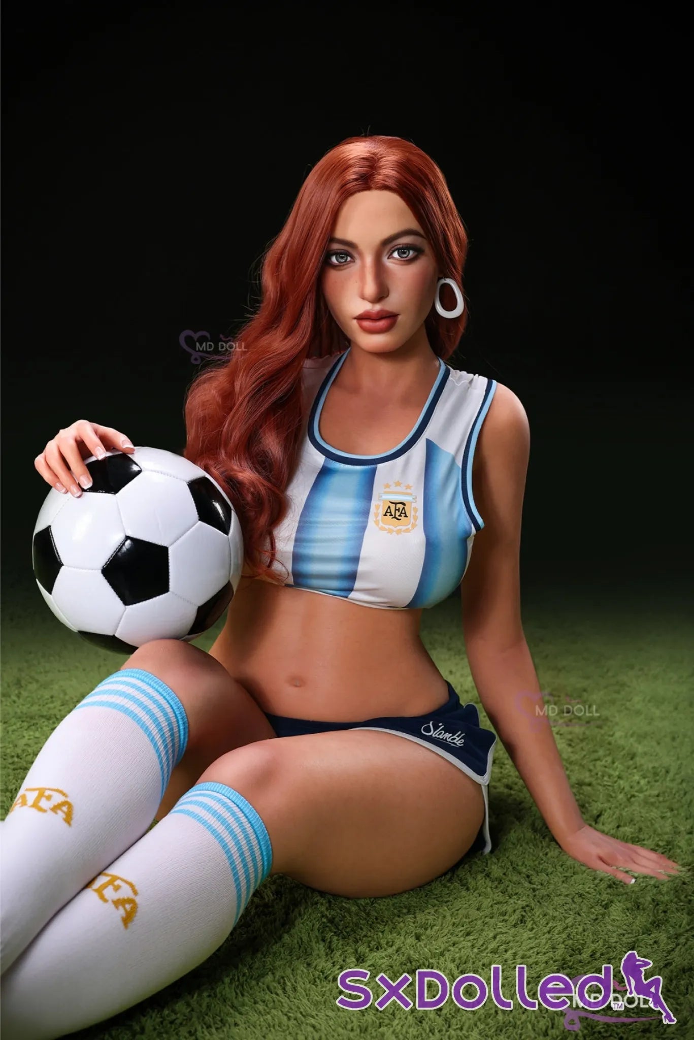 Talia D (F-Cup) (166cm) | Freckled Tanned Sex Doll | MD Doll - F-Cup / 166cm / Brunette - Sex Doll
