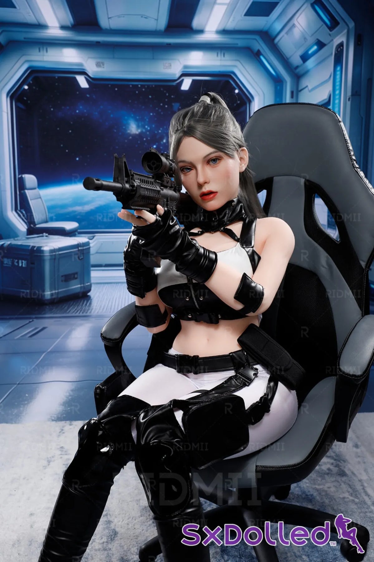 Tenar A (H-Cup) (163cm) | Futuristic Gamer Girl Sex Doll | Ridmii - H-Cup / 163cm / Black - Sex Doll
