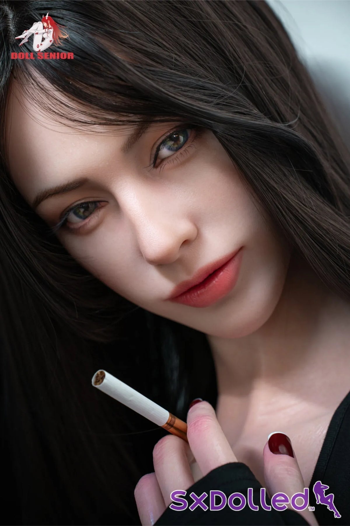 Thalia B (G-Cup) (170cm) |Sultry Vintage Aristocrat Sex Doll | Doll Senior - G-Cup / 170cm / Black - Sex Doll