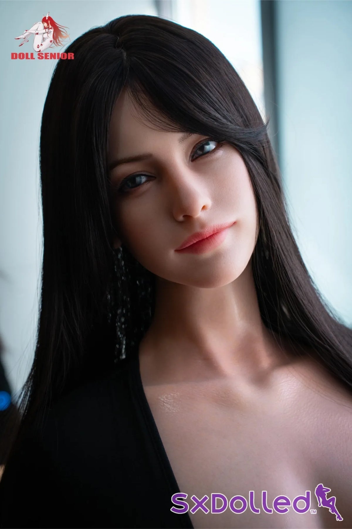 Thalia B (G-Cup) (170cm) |Sultry Vintage Aristocrat Sex Doll | Doll Senior - G-Cup / 170cm / Black - Sex Doll