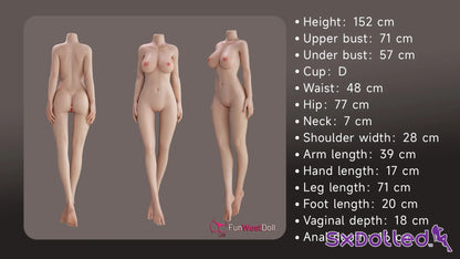 Thalia C (D-Cup) (152cm) | Asian Blue Haired Sex Doll | Funwest Doll - D-Cup / 152cm / Brunette - Sex Doll
