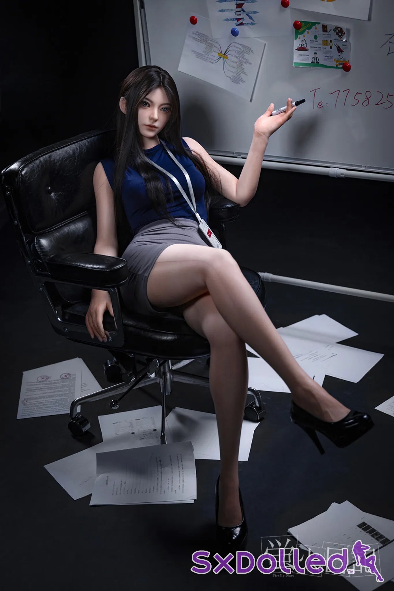 Tiancheng (D-Cup) (162cm) | Asian Professor Sex Doll | Firefly Diary - D-Cup / 162cm / Black - Sex Doll