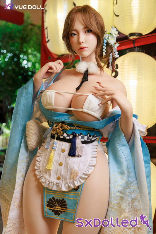 Tori D (L-Cup) (155cm) | Brunette Kimono Woman Sex Doll | Yue Doll - L-Cup / 155cm / Brunette - Sex Doll