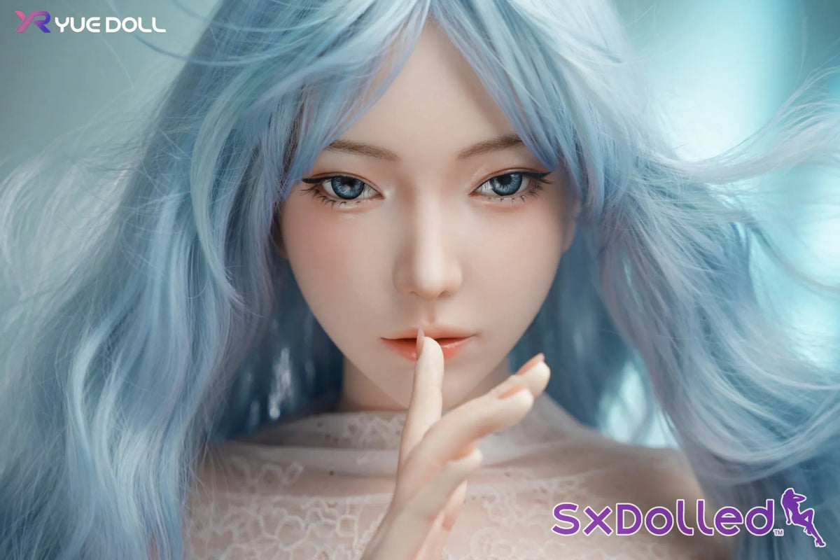 Tori E (I-Cup) (158cm) | Blue-Haired White Dress Sex Doll | Yue Doll - I-Cup / 158cm / Blue - Sex Doll