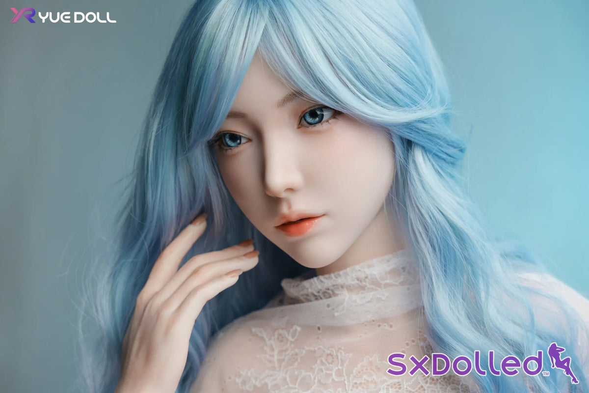 Tori E (I-Cup) (158cm) | Blue-Haired White Dress Sex Doll | Yue Doll - I-Cup / 158cm / Blue - Sex Doll
