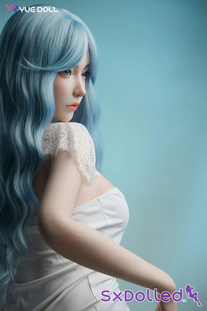 Tori E (I-Cup) (158cm) | Blue-Haired White Dress Sex Doll | Yue Doll - I-Cup / 158cm / Blue - Sex Doll