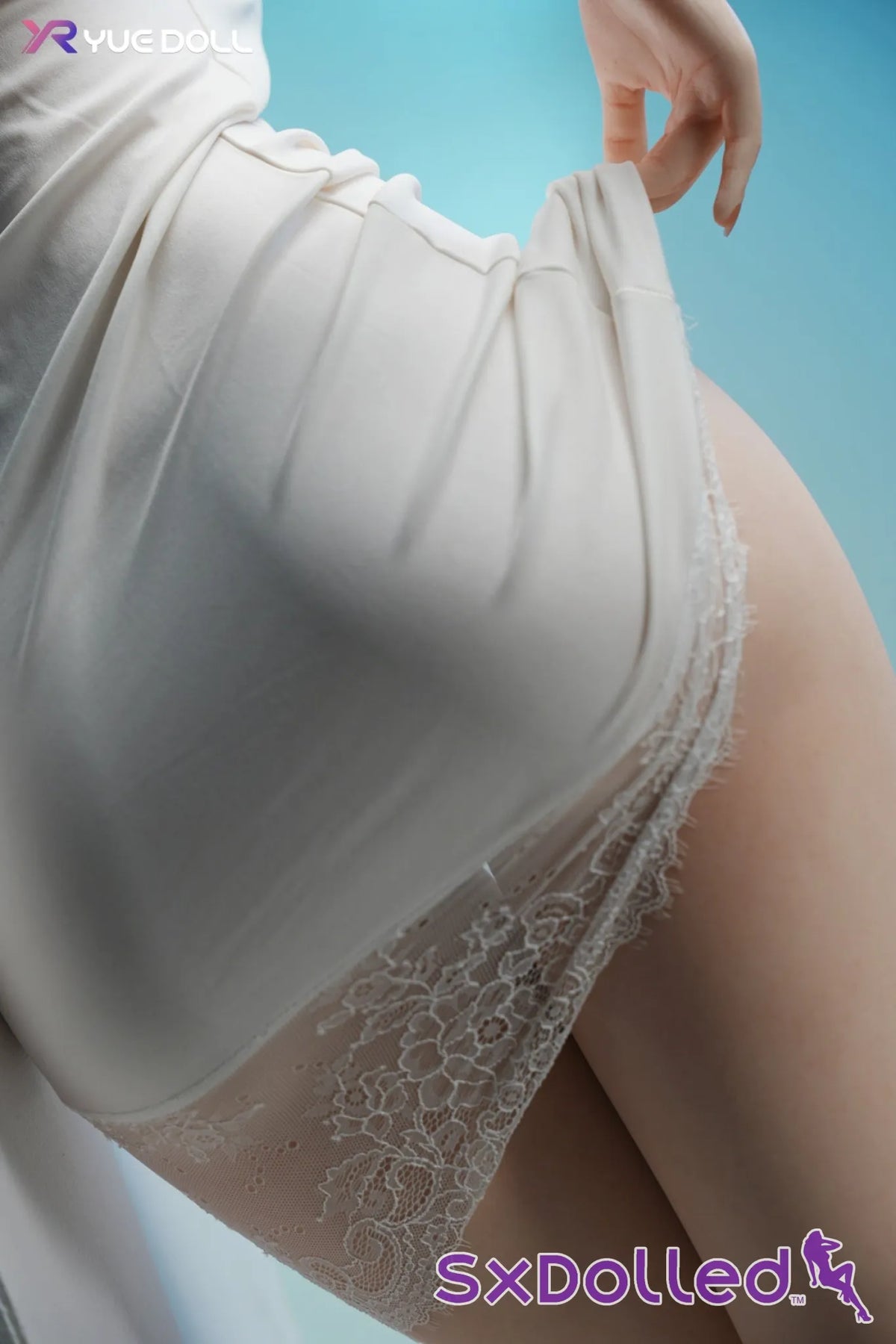 Tori E (I-Cup) (158cm) | Blue-Haired White Dress Sex Doll | Yue Doll - I-Cup / 158cm / Blue - Sex Doll