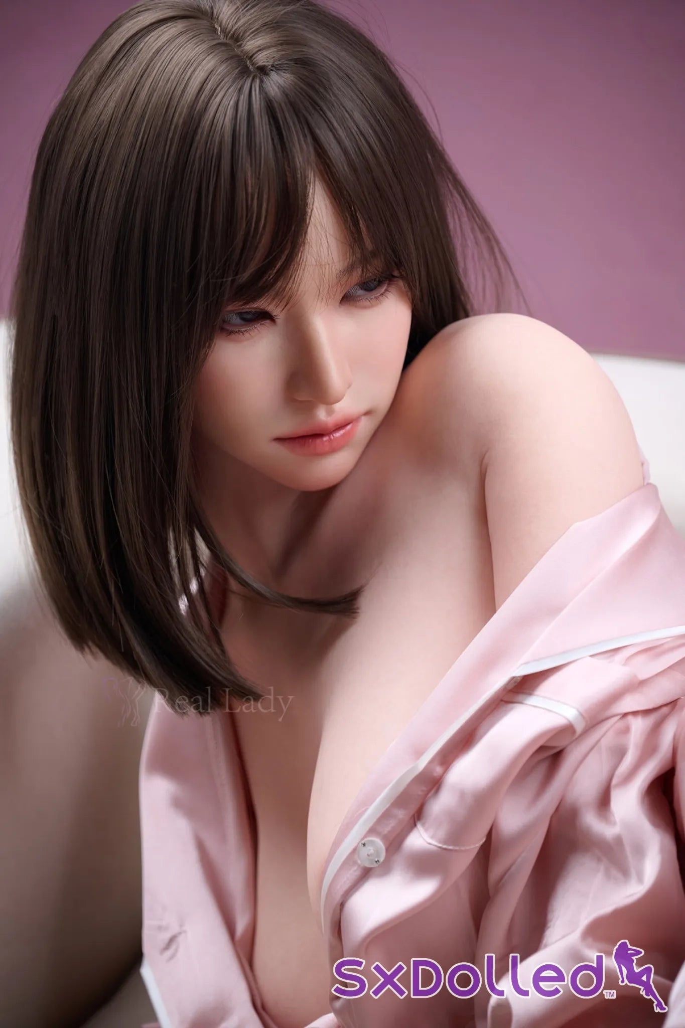 Viki (H-Cup) (150cm) | Thick Brunette Asian Sex Doll | Real Lady H-Cup / 150cm / Brunette Sex Doll