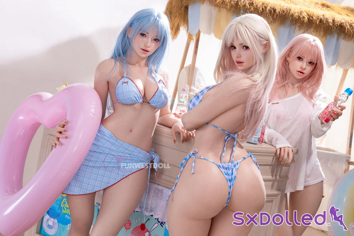 White Lucy A (F-Cup) (159cm) | Playful Pink-Haired Beauty Sex Doll | Funwest Doll - F-Cup / 159cm / Pink - Sex Doll