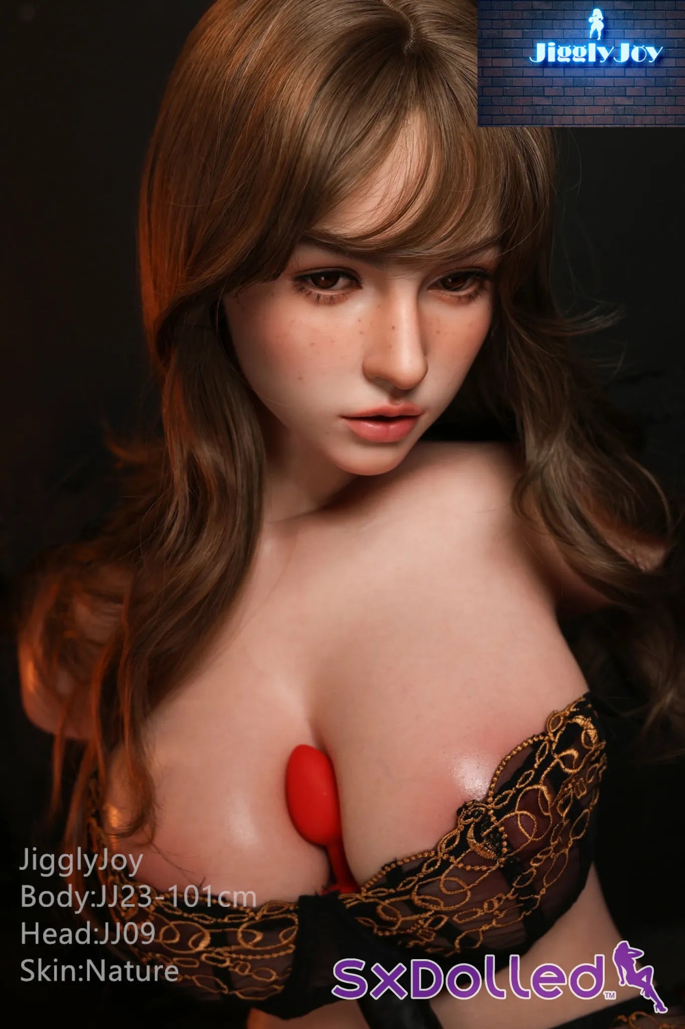 Winnie A (F-Cup) (101cm) | Caucasian Sex Doll Torso | JigglyJoy F-Cup / 101cm / Brunette Sex Torso